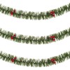 Beteala Craciun Verde 3m cu Pomusoare, Tinsel 7cm, Decoratiune Brad Interior