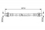 Conducta / cablu frana BMW X5 (F15, F85) (2013 - 2016) BOSCH 1 987 481 582