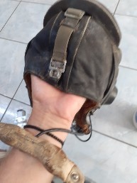 Casca tanchist veche foto
