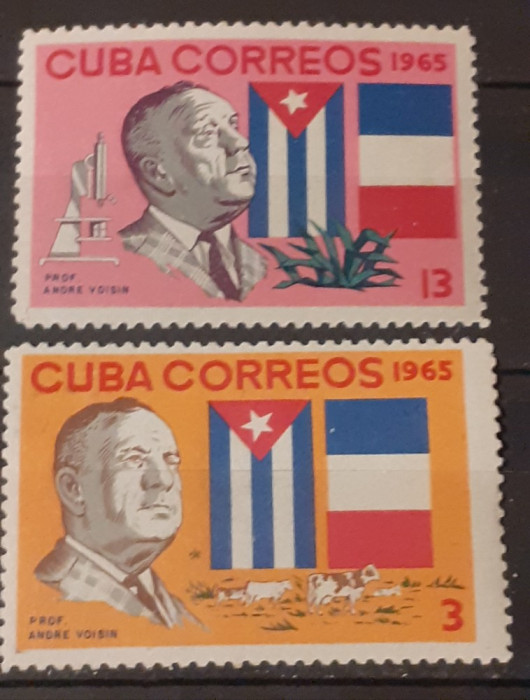 Cuba 1965 agricultura agronom steaguri , agricultura serie 2v mnh