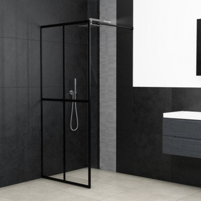 vidaXL Paravan duș walk-in, 90x195 cm, sticlă securizată transparentă foto