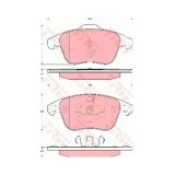 Set placute frana Trw GDB1691, parte montare : Punte fata