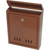 Cutie Postala Maro Metalica Tip II 255x300x100mm, Montare pe Perete, Deschidere Frontala