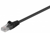 Cablu retea UTP cat 5e 0.25m Negru, SPUTP002C, Oem