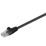 Cablu retea UTP cat 5e 0.25m Negru, SPUTP002C