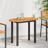 vidaXL Blat de masă 90x45x2,2 cm Oval din lemn solid de acacia