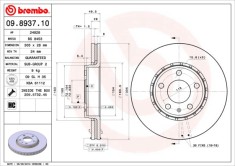 BREMBO 09.8937.11 PRIME LINE - UV Coated Disc frana