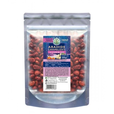 Arahide Caramelizate cu Aroma de Mure 200 grame Herbal Herbavit foto