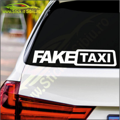 Fake Taxi &amp;ndash; Stickere Auto foto