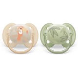 Philips Avent Ultrasoft SCF091/07 0-6 m suzetă Animal Boy 2 buc