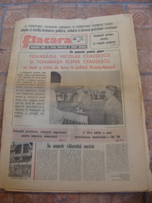 ziarul flacara 20 octombrie 1989