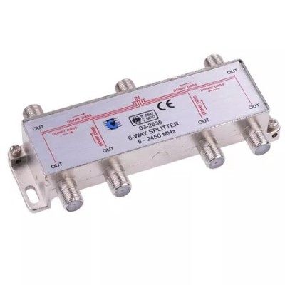 Spliter 6 cai power pass 5-2450Mhz Cabletech foto