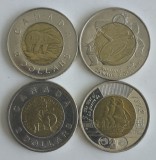 Lot 4 monede Canada - 2 Dollars 1996/1999/2011/2012