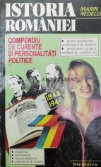 Istoria Romaniei. compendiu de curente si personalitati politice - 1994 - Marin Nedelea ($W1)