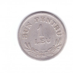 Moneda 1 leu 1924 Poissy, stare relativ buna, curata