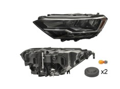 Far Volkswagen Jetta Usa, 05.20, montare fata, stanga, reflector complet; Tip=USA; LED+PWY24W; manual; fara modul lumini de zi LED; Omologare: SAE;