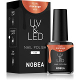 NOBEA UV &amp; LED Nail Polish unghii cu gel folosind UV / lampă cu LED glossy culoare Morange #10 6 ml