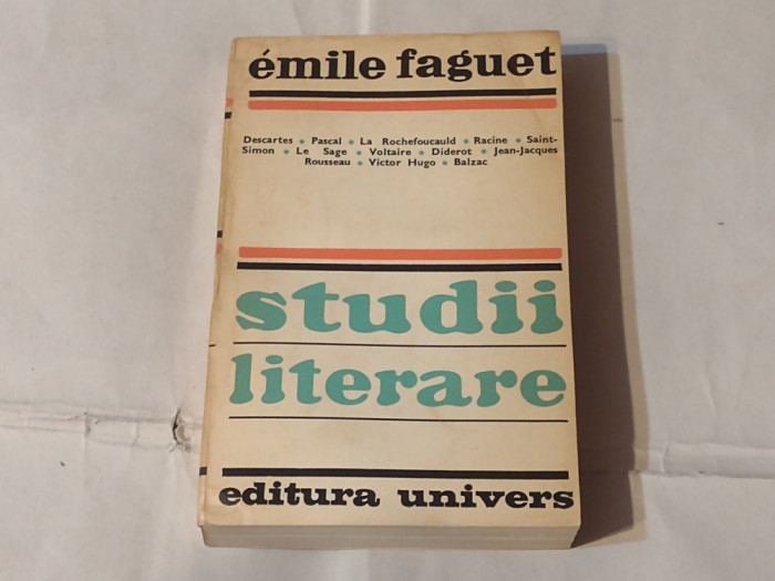 EMILE FAGUET - STUDII LITERARE
