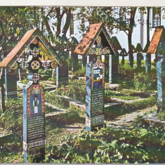 bnk cp Sapanta ( jud Maramures ) - Cimitirul vesel - necirculata - marca fixa