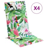 Cumpara ieftin Perne de scaun spatar inalt, 4 buc., multicolor, textil oxford