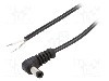 Cablu alimentare DC, cabluri, DC 5,5/2,5 mufa, negru, 1,5m, WEST POL - A25-TT-C050-150BK