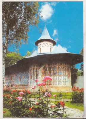 bnk cp Manastirea Voronet - Fatada de sud-est - necirculata foto