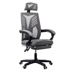 SCAUN DE BIROU PENTRU GAMING DIN MESH OFF 427 GRI