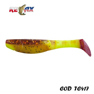 Shad Relax Kopyto 4L TriColor 417 10cm 14g 4buc/plic foto