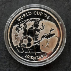 20 Dalasis "World Cup 1994", Gambia - Proof - G 4280