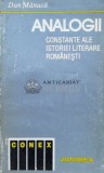 Cumpara ieftin Analogii constante ale istoriei literare romanesti - 1995 - Dan Manuca (O161), Junimea