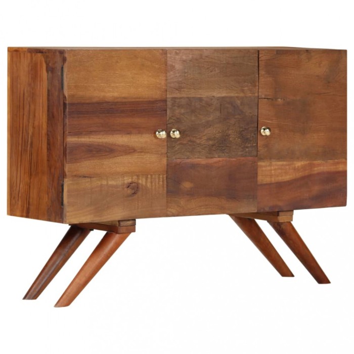 vidaXL Servantă, maro, 110 x 30 x 75 cm, lemn masiv reciclat