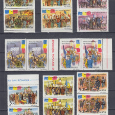 ROMANIA 1990 LP 1242 REVOLUTIA POPULARA DIN ROMANIA PERECHE SERII MNH