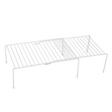 Raft Metalic extensibil Bucatarie, 38x26x13,5 cm, Alb