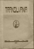 Revista Transilvania, organ al Astrei, Sibiu, nr. 1, 1944