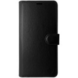 Husa tip carte cu stand Techsuit, aspect piele neagra, pentru Apple iPhone 17 Air