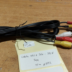 Cablu 3RCA Tata - RCA Tata 1.5m #A5592