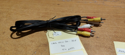 Cablu 3RCA Tata - RCA Tata 1.5m #A5592 foto