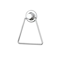 Suport din metal triunghi pentru prosop, prindere mecanica sau cu ventuza, crom lucios, Z18167, 160 mm