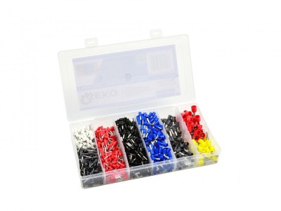 Set 1200 terminale si conectori cablu, Geko G03603 foto