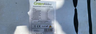 Panou Fotovoltaic Semiflexibil 120W GreenAkku GA-F120S.SP Livrare gratuita! foto