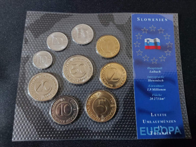 Seria completata monede - Slovenia 9 monede 1993-2003 foto