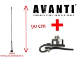 Cumpara ieftin Antena Radio CB Avanti Nemo 90 Prindere Fluture + Adaptor PL + Suport Portbagaj Haion Capota