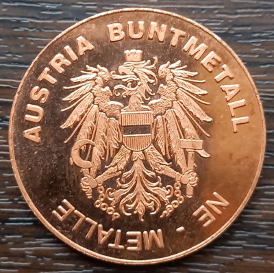 (M1810) MEDALIE AUSTRIA - AUSTRIA BUNDMETALL NE-METALLE foto