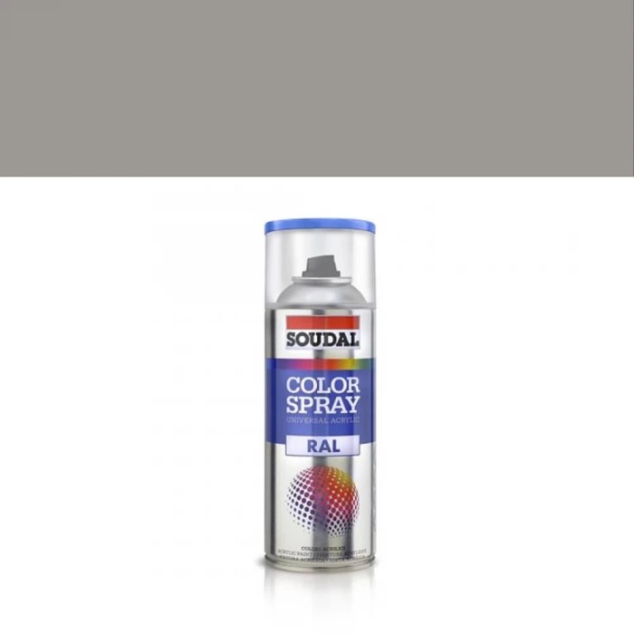 Vopsea spray Soudal universal aluminiu 9006 400 ml