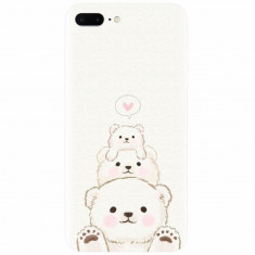 Husa silicon pentru Apple Iphone 7 Plus, Family Bear