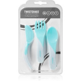 Twistshake Learn Cutlery tac&acirc;muri Blue 6 m+ 3 buc