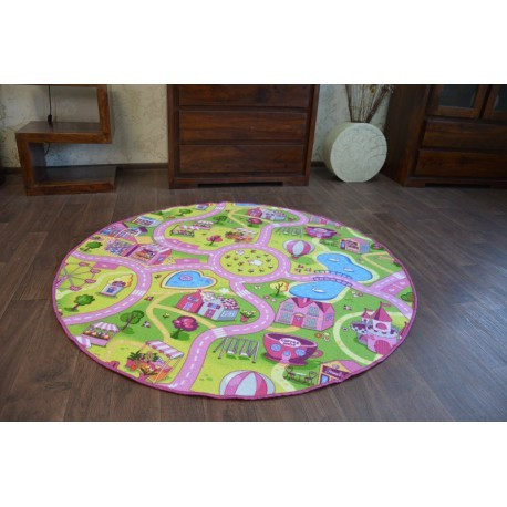 Covor rotund Sweet Town, cerc 150 cm