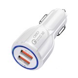 Cumpara ieftin Incarcator auto, BGTB cu 2 Porturi USB Quick Charge Qualcomm 3.0, alb