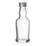 Sticlă 30ml, Capac Metalic, Transparentă, Capacitate 0,03L, Oem