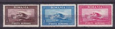 ROMANIA 1928 LP 80 a POSTA AERIANA C. RAIU FILIGRAN ORIZONTAL SERIE STARE MNH